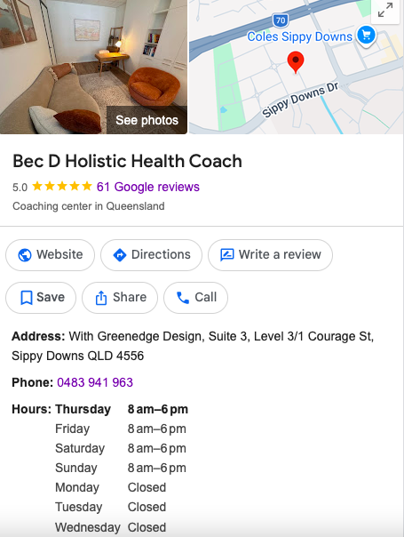 Find Bec D Holistic Health Coach in Sippy Downs Qld 4556